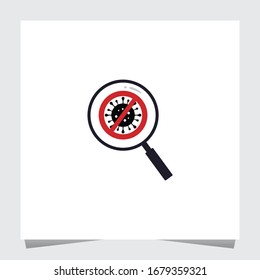Vorlage für die Inspiration von Viren-Logos. Symbol