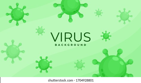Virus Illustration Background Banner and Poster Conceptual