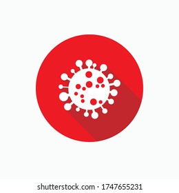 Virus Illustration. Coronavirus Symbol - Vector.