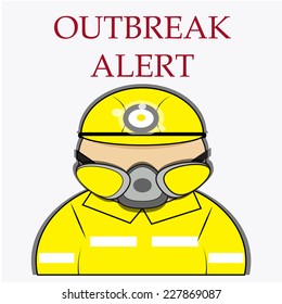virus illustration over white background