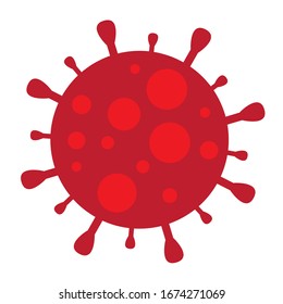 Vector de ilustración de virus. virus corona. diseño vectorial covid-19.