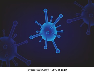 Virus image used as background