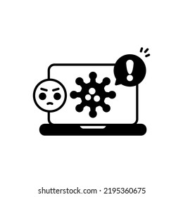 Virus Infected icon in vector. Logotype