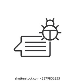 Virus Infected Message Icon - Malware Icon