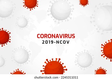 Virus infection or bacteria cells background. Novel Coronavirus (2019-nCoV). Virus Covid 19-NCP. Immunology, virology, epidemiology concept