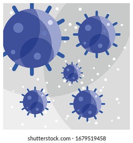 virus infection bacteria concept background