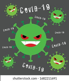 Virus infection or bacteria concept background virus for cartoon vector
