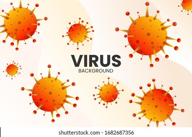 Virus infection or bacteria concept background Template
