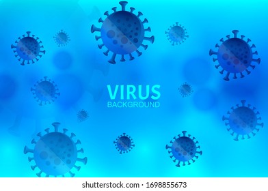 Konzeption des Konzepts für Virusinfektionen oder Bakterien
