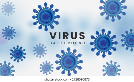 el diseño de fondo del concepto de infección por virus o bacterias con ilustración vectorial.