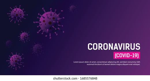 Virus infection or bacteria flu background. Corona-virus outbreak and corona-viruses influenza background. Corona-virus covid-19 pandemic outbreak virus background concept.