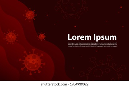 Virus infection or bacteria flu background.