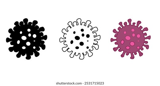 Infecção por vírus ou antecedentes de gripe bacteriana. Vírus da coronária, surto de varíola maligna e antecedentes da gripe dos vírus da coronária. Conceito de fundo do vírus da pandemia de covid-19 por vírus da cova