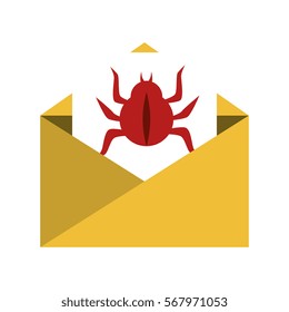 virus infection bug icon