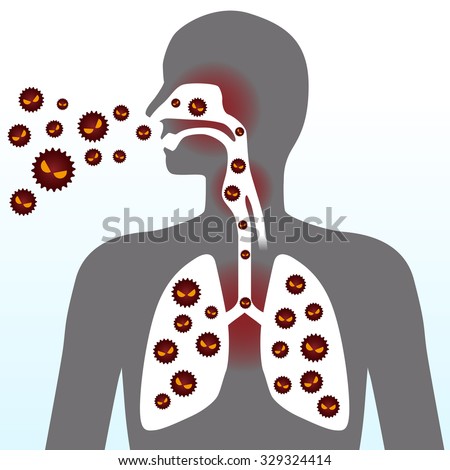 Virus and infection, image illustration