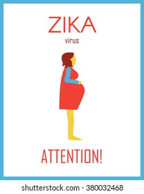 Virus info-graphic elements: woman. Vector illustration.