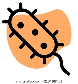 Interior de virus con una sola rna para su seguimiento otras hebras a su alrededor