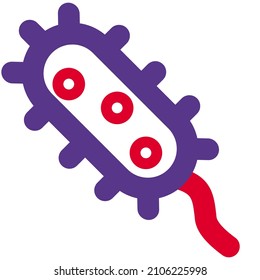 Virus-Inneninnere mit einem einzigen Rna zu seinem Weg eine andere Stränge um ihn herum