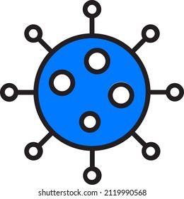 Virus Isolated Vector Illustration which can be easily Download