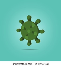 Icono isométrico del virus. Simple vector de color de iconos científicos para ui y ux, sitio web o aplicación móvil