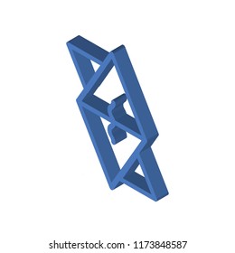 Virus isometric left top view 3D icon