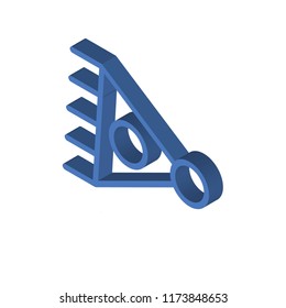 Virus isometric left top view 3D icon