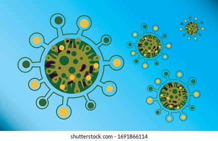 The virus kills the world Coronavirus COVID-19 virus symbol.