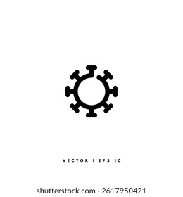 Virus Line Icon. Editable Stroke