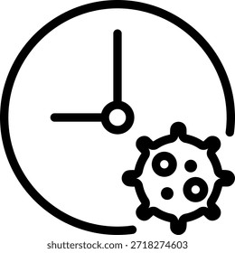 Vektorgrafik des Viruszeilensymbols