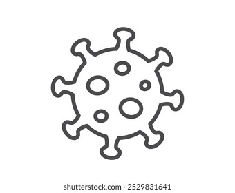 virus line icon. microbiology and medicine symbol. isolated vector image in simple style