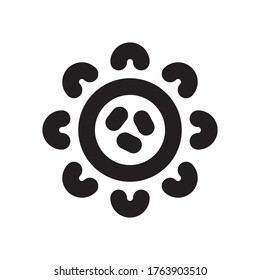 Virus Line Icon - Vector Illustration
