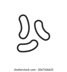 Virus line icon. Web symbol for web and apps. Sign design in outline style. Virus stroke object.