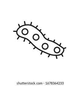 línea de virus diseño ícono de atención médica higiene atención de salud ayuda de emergencia clínica y tema del paciente Ilustración vectorial