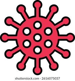 Virus Line Vector Icon Design