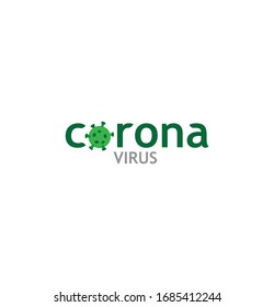 virus logo, corona. vector deisgn.