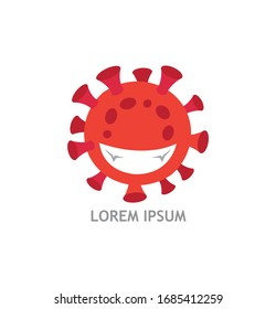 virus logo, corona. vector deisgn.