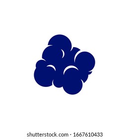 Virus logo design template, Danger bacteria vector icon illustration isolated, Icon symbol