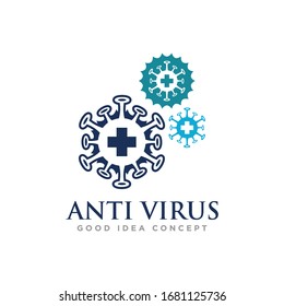 Vektorillustration für das Logo des Virus
