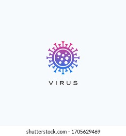 Vector de diseño de icono de virus