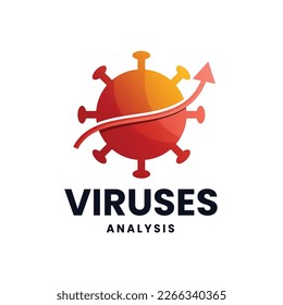 Virus logo illustration icon template