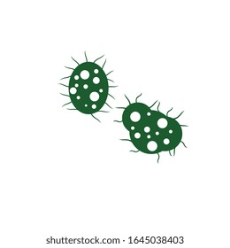 virus logo template design vector icon illustration