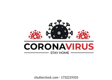 Tipografía de biotipo de virus de MERS-Cov o síndrome respiratorio del Medio Oriente coronavirus y Novel coronavirus 2019-nCoV. Bacterias del Coronavirus Covid-2019. Blootipo de concepto de protección contra la pandemia de virus.EPS10