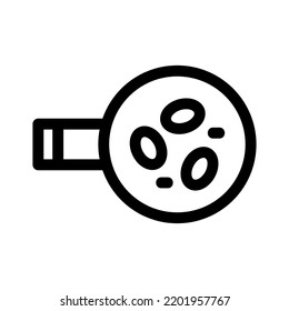 virus magnifier icon or logo isolated sign symbol vector illustration - high quality black style vector icons
