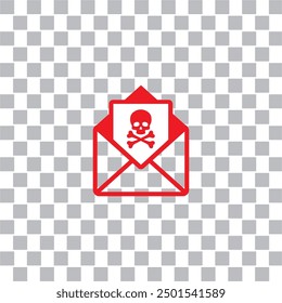 virus mail icon , mail icon