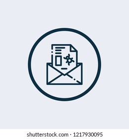  Virus, malware, email fraud, e-mail spam, phishing scam, hacker attack icon