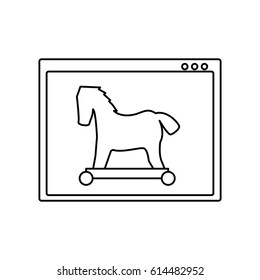 Virus Malware Trojan Symbol Stock Vector (Royalty Free) 614482952 ...