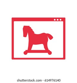 virus malware trojan symbol