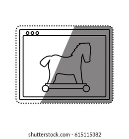 virus malware trojan symbol