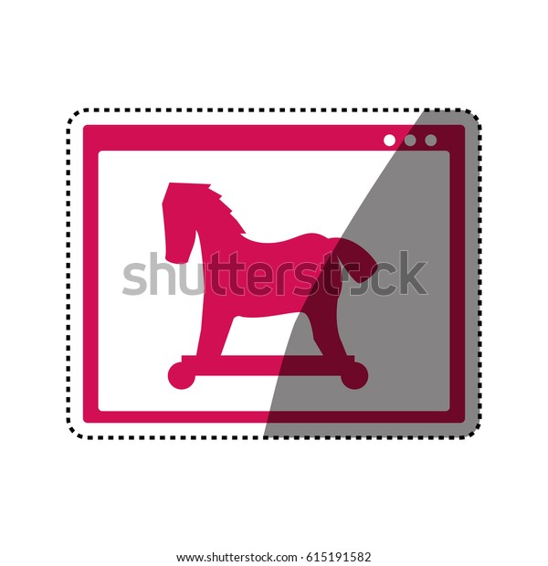 Virus Malware Trojan Symbol Stock Vector (Royalty Free) 615191582 ...