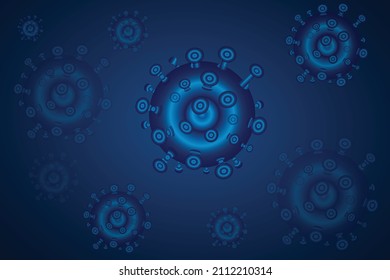 Virus and micro organism background vector illustration 